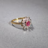 9ct Gold Ruby and Diamond Ring