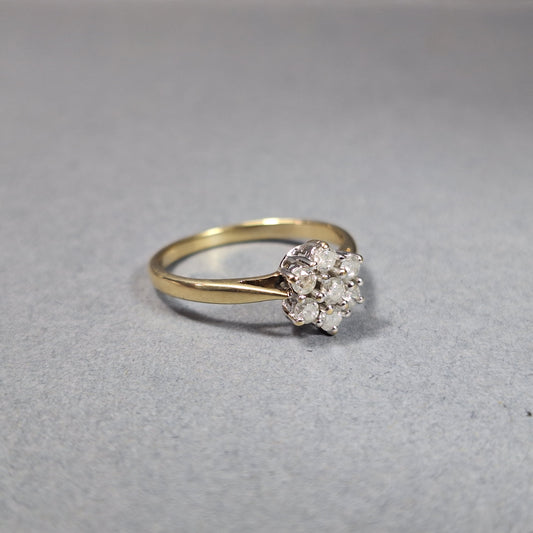 9ct Diamond Cluster Ring