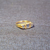 Stunning yellow gold 9ct Blue topaz & Diamond ring