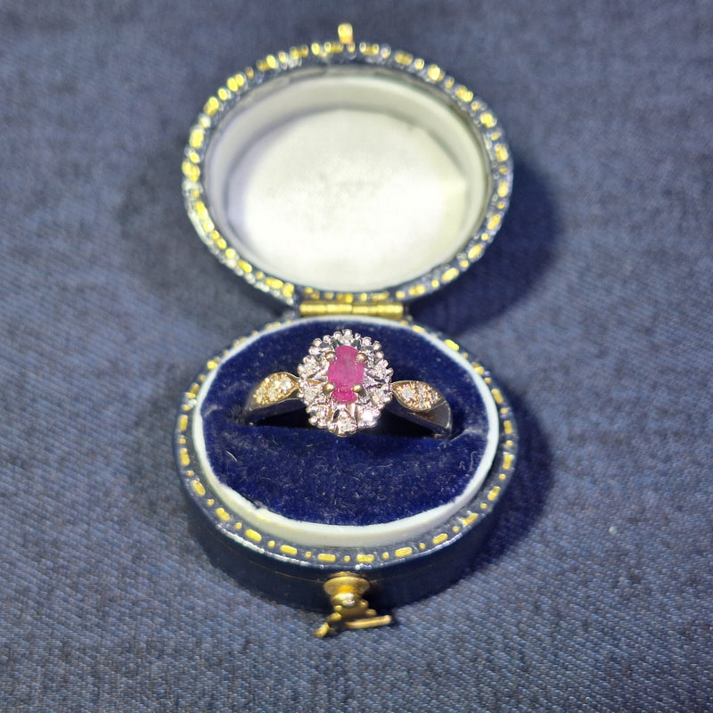 9ct Ruby & Diamonds