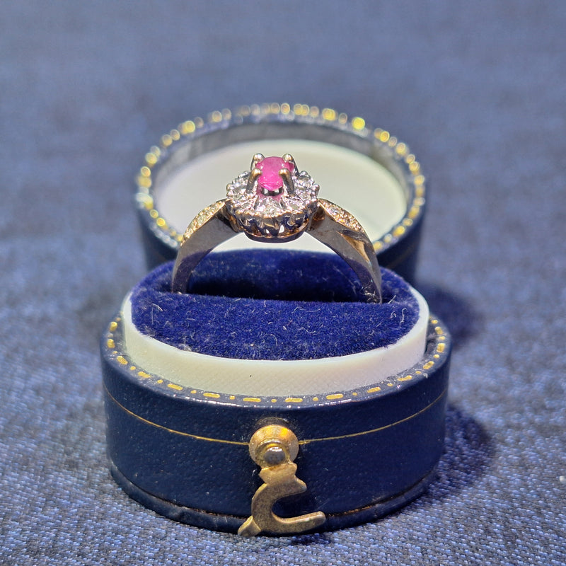 9ct Ruby & Diamonds