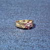 9ct Ruby flower pattern