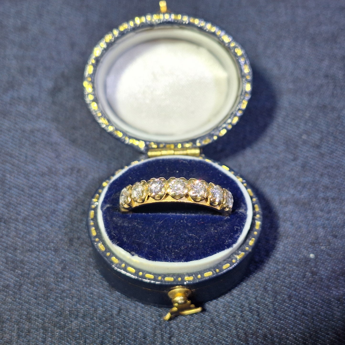 Vintage 18ct Diamond half eternity