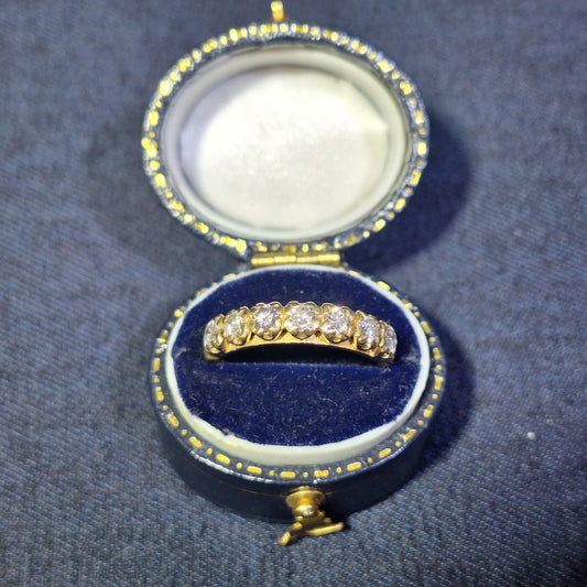 Vintage 18ct Diamond half eternity
