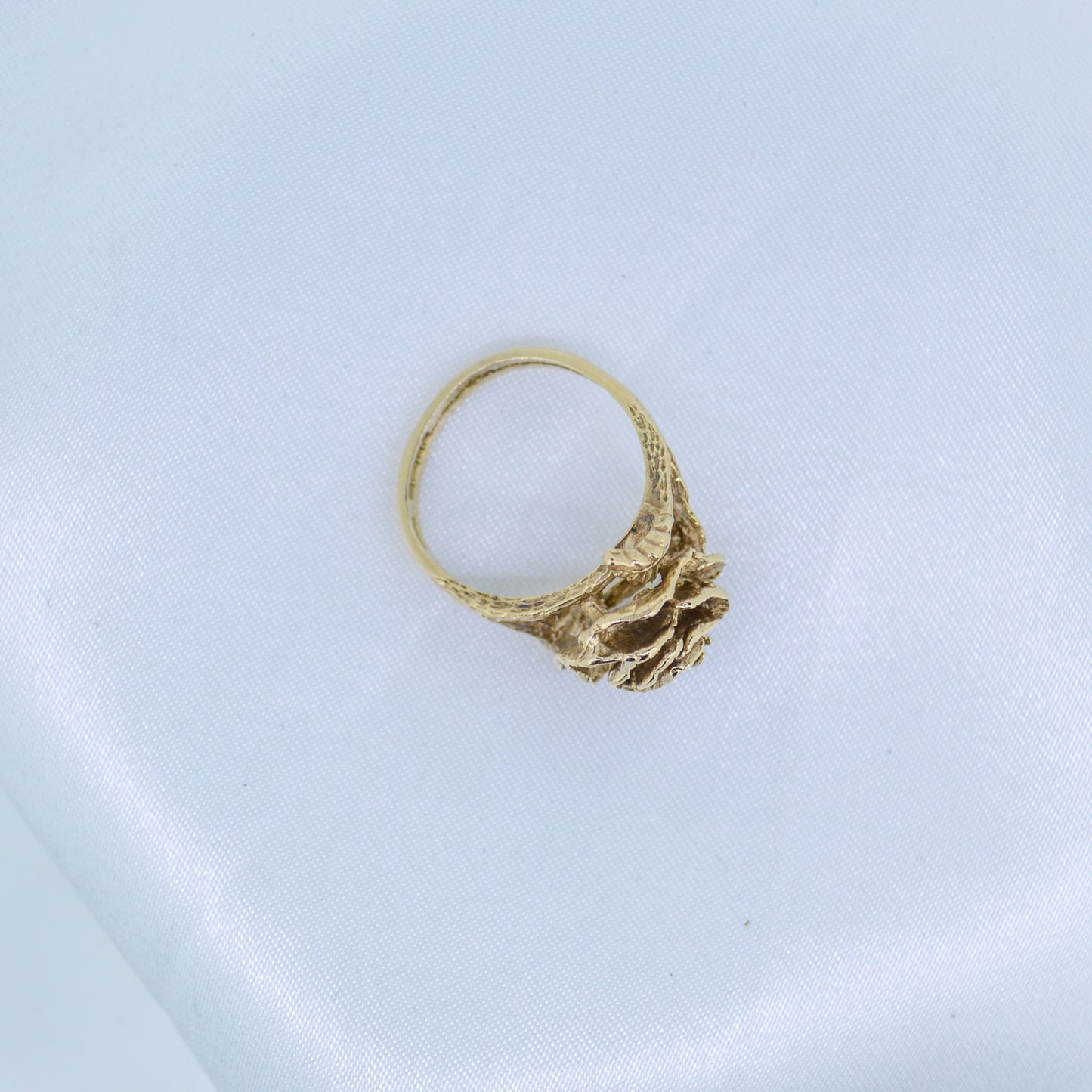 9ct Gold Rose Flower Ring