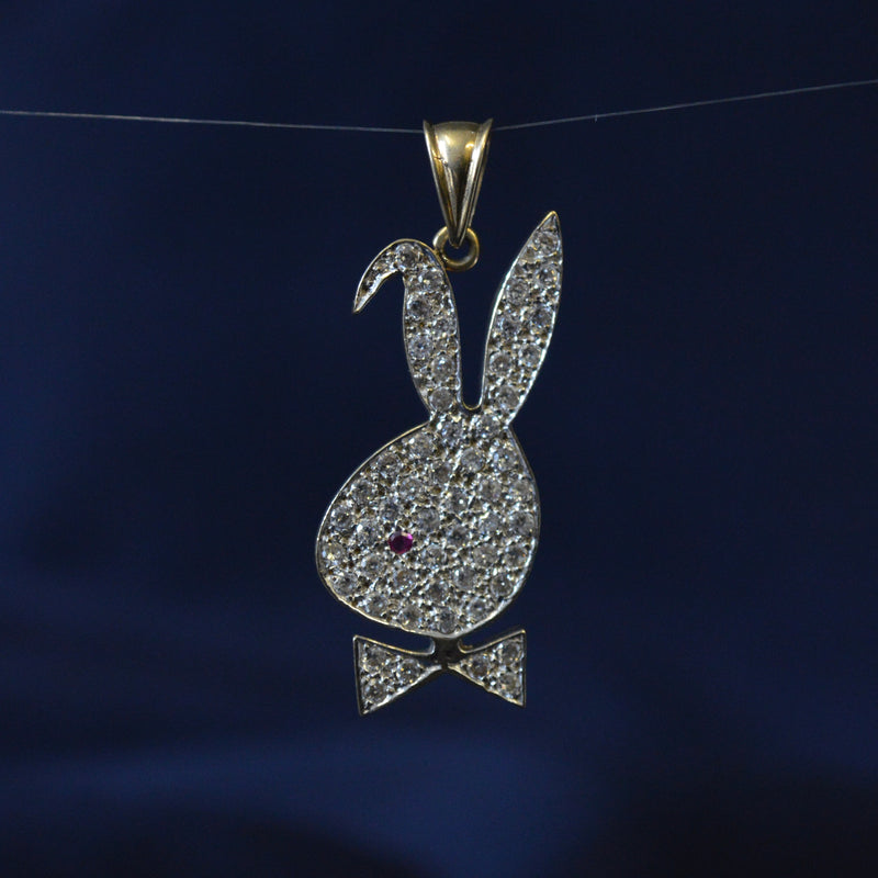 9ct Bunny head pendant