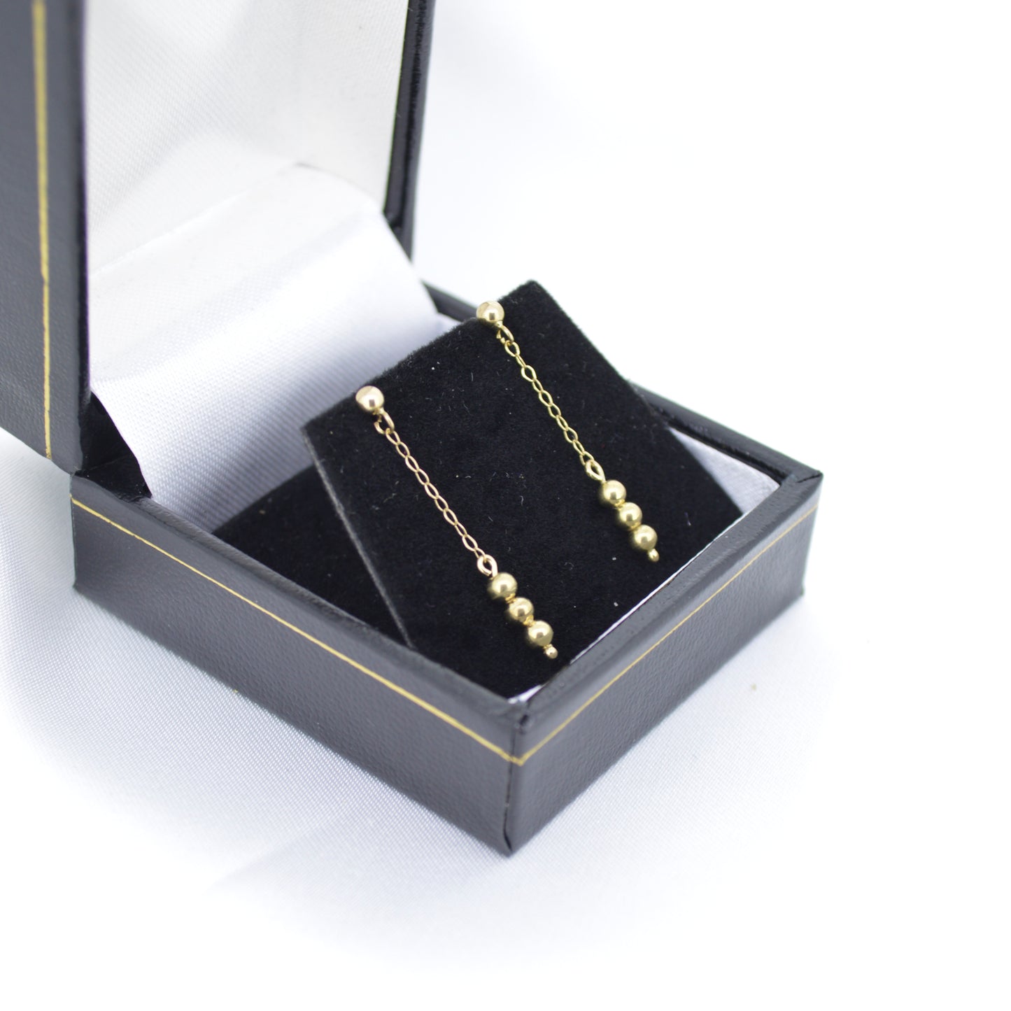 9ct yellow Gold drop earrings