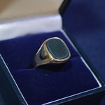 9ct Black signet ring