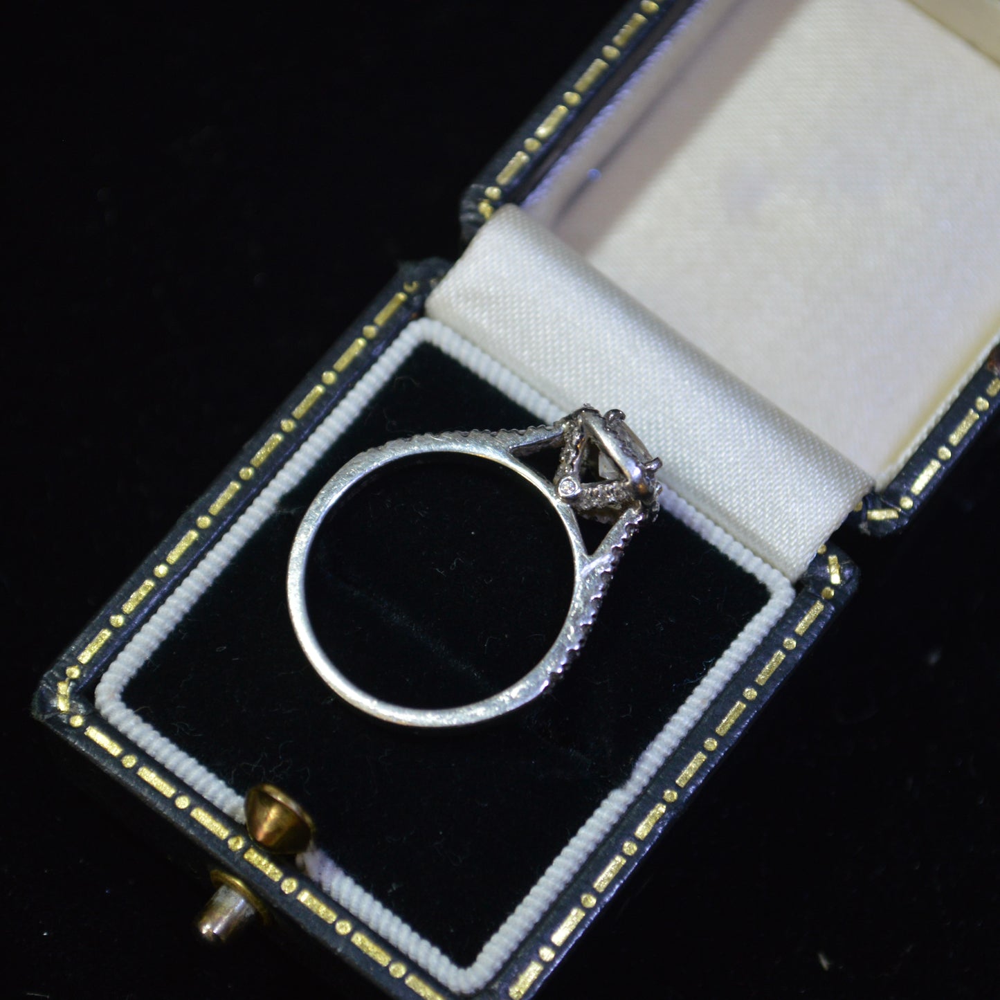 Lab Grown Princess Cut 0.54 Carat Diamond Platinum Ring
