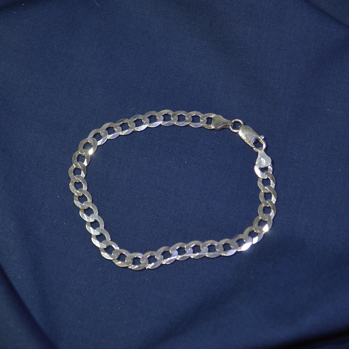 Silver Curb Bracelet