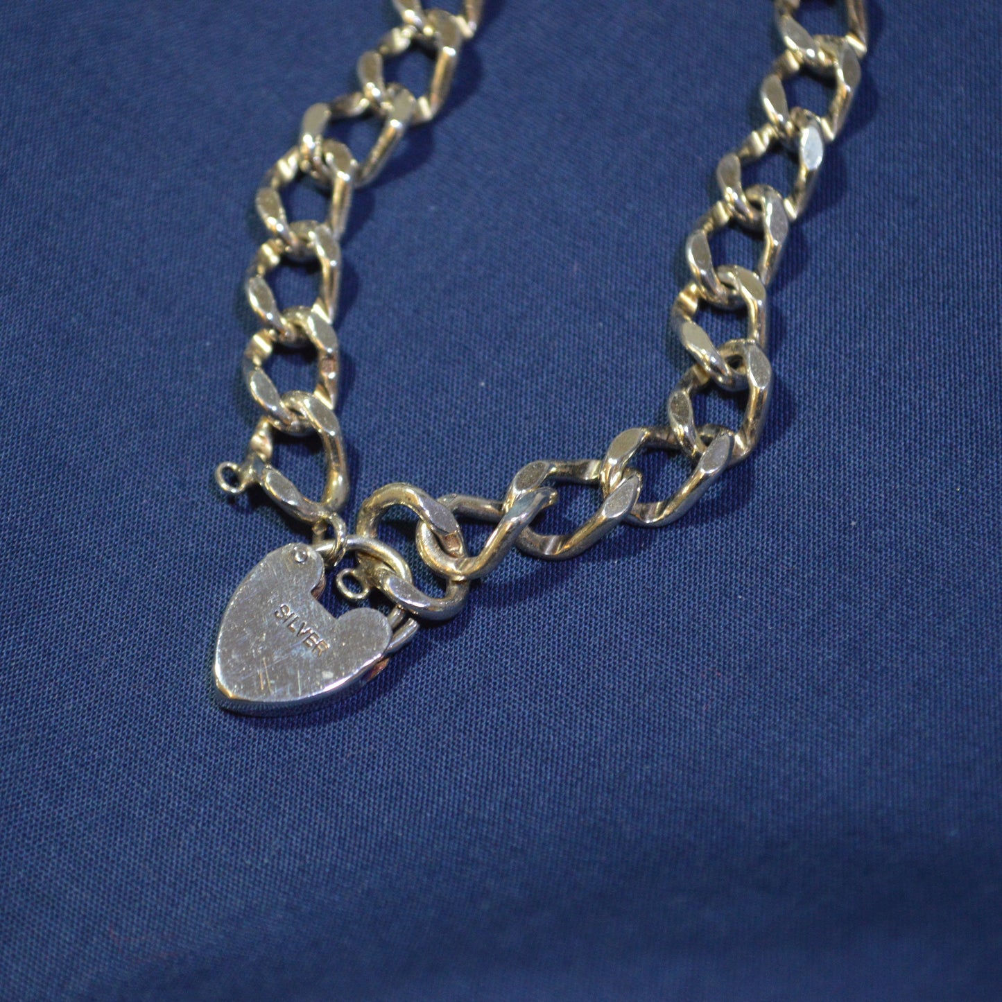 Silver charm bracelet