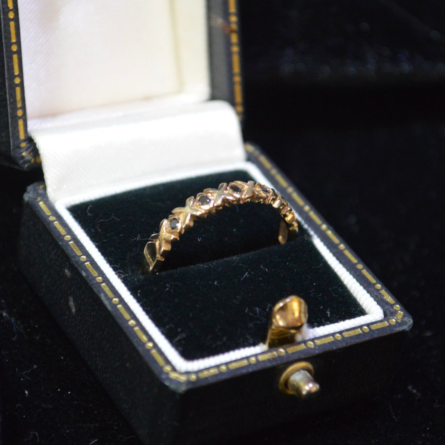 9ct Sapphire Half Eternity ring