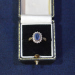 Sapphire and diamond ring