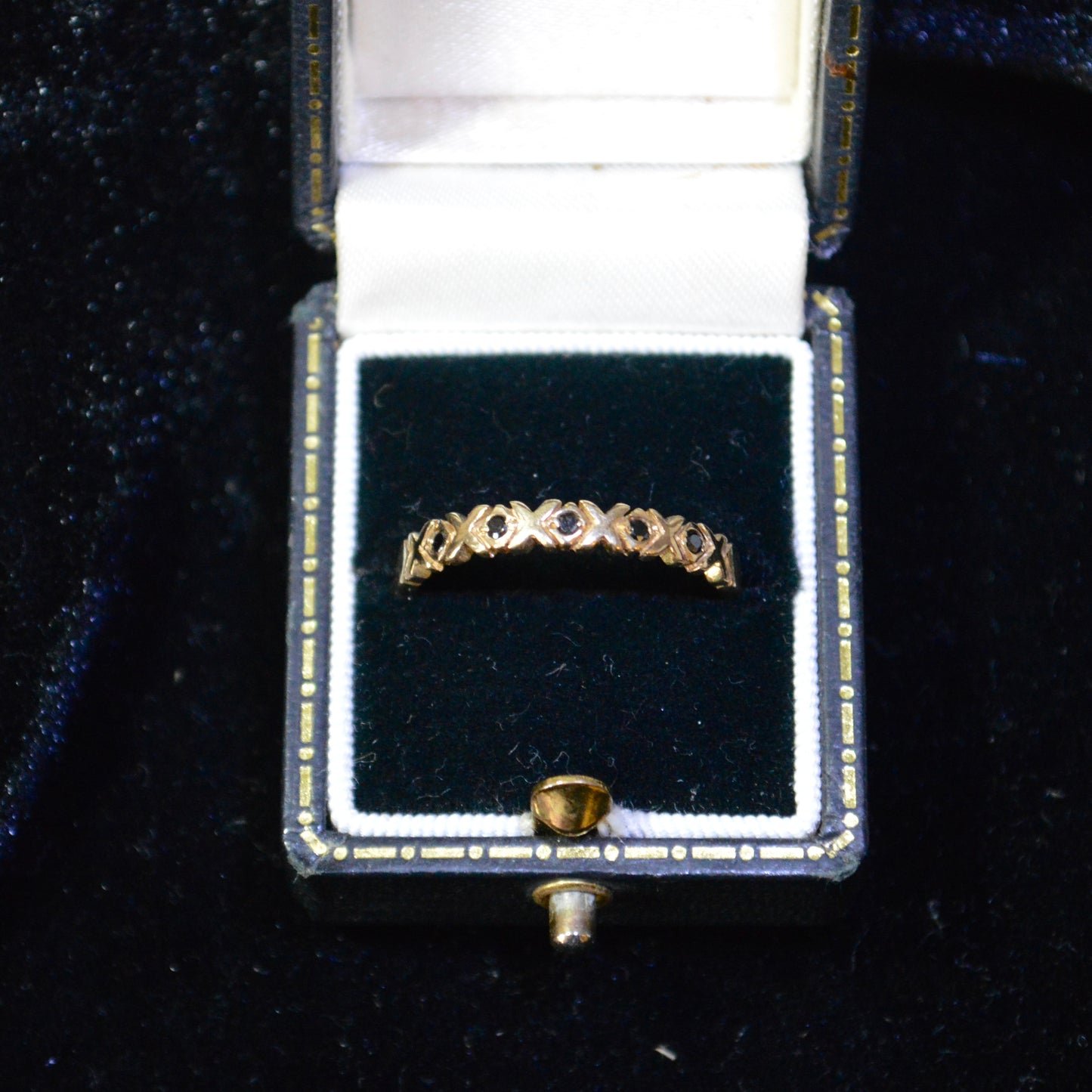 9ct Sapphire Half Eternity ring