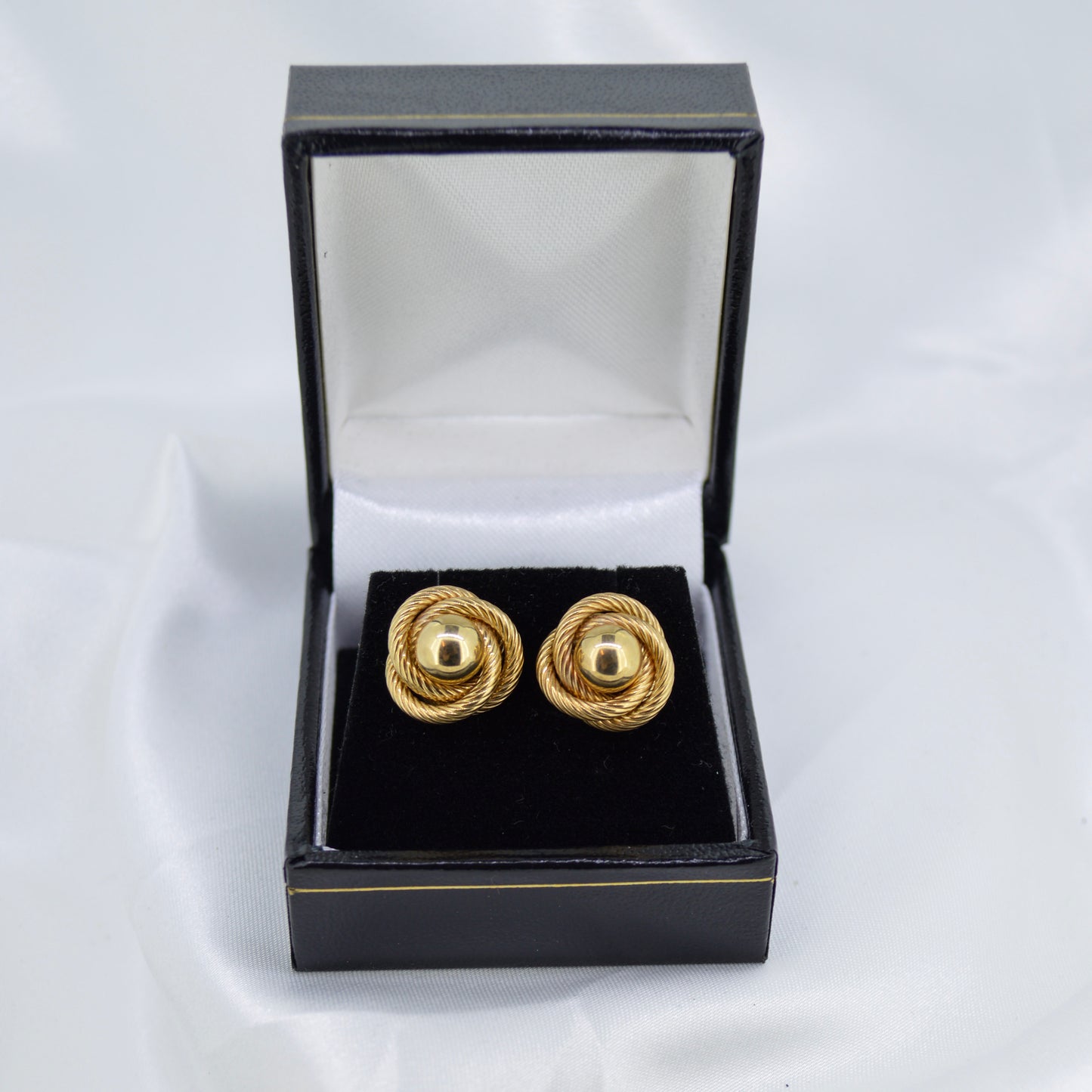 9ct Yellow Gold Knot Earrings