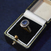 Sapphire and diamond ring