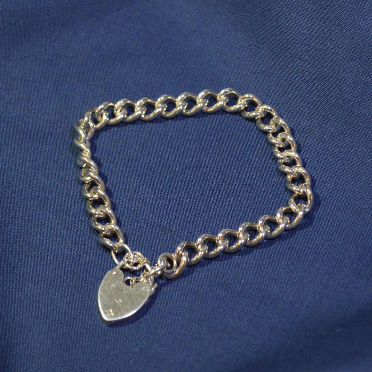 Silver charm bracelet
