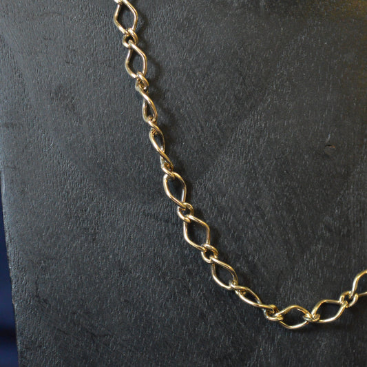 9ct Yellow Gold Twisted link Chain 20.5"