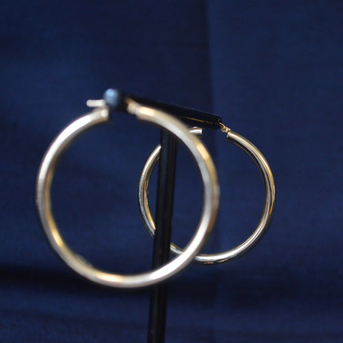 Gold hoop earrings