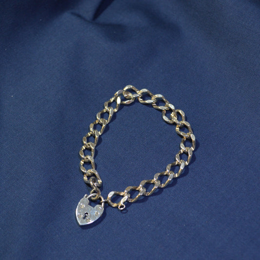Silver charm bracelet
