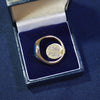 Blue signet ring