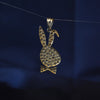 9ct Bunny head pendant