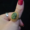 9ct Large Green Ring