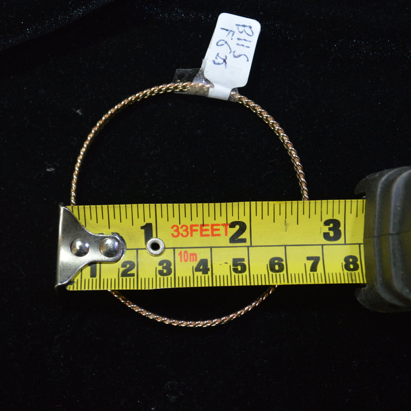 Tri-Tone 9ct Bangle
