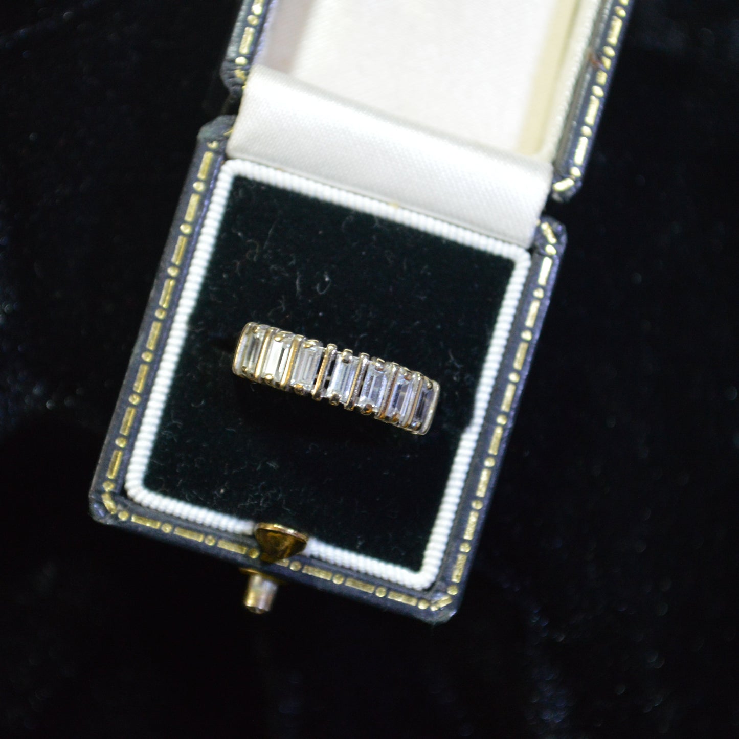 9ct Cubic Zirconia Half eternity ring