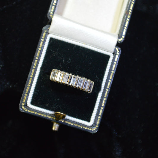 9ct Cubic Zirconia Half eternity ring