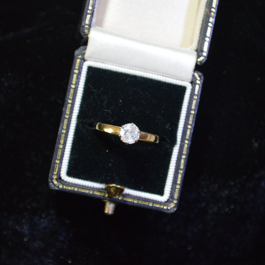 18ct Half carat Solitaire Diamond Ring