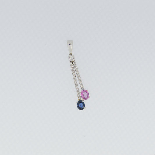 White Gold Sapphire Pendant