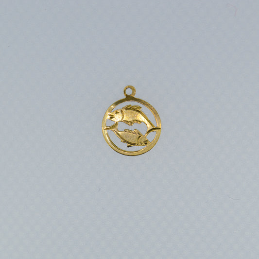 Pisces 9ct Yellow Gold Pendant