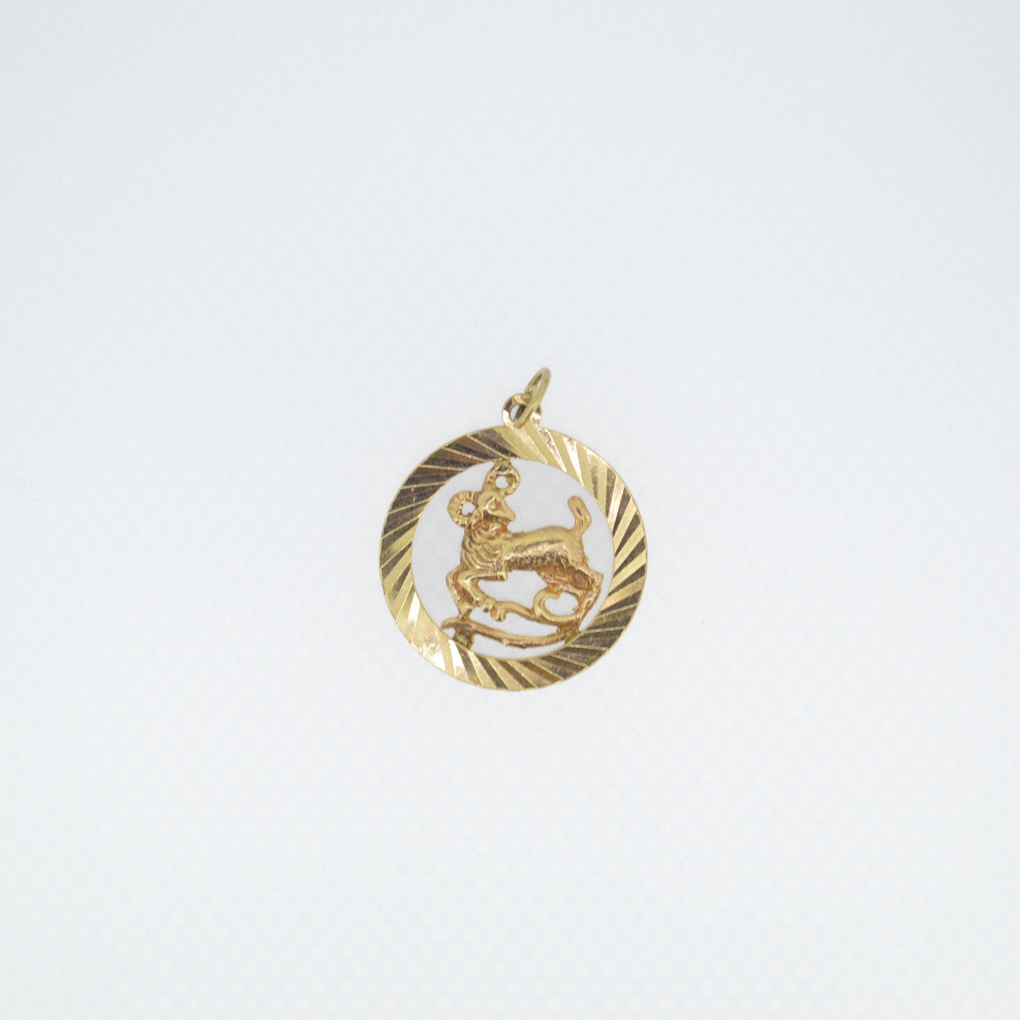 Vintage 9ct Gold Aries Ram Charm