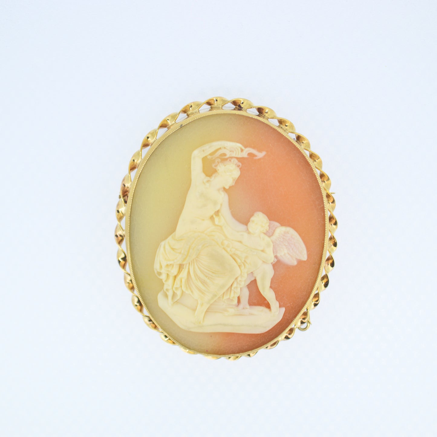 Vintage 9ct Gold Cameo Brooch