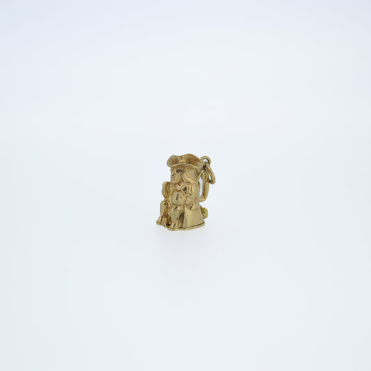 Vintage 9ct Gold Toby Jug Charm