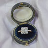 Vintage 18ct Flat-top Diamond Cluster