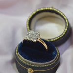 Vintage 18ct Flat-top Diamond Cluster