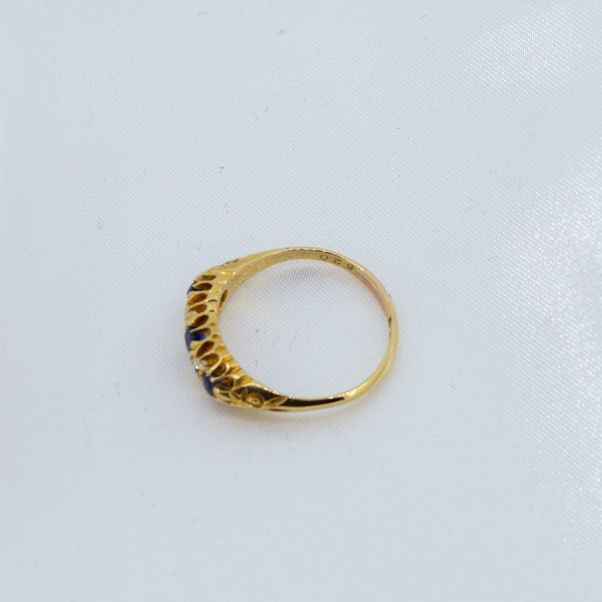 Vintage Diamond & Sapphire Five-Stone ring