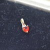 Small 9ct Red heart pendant