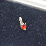 Small 9ct Red heart pendant