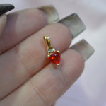 Small 9ct Red heart pendant