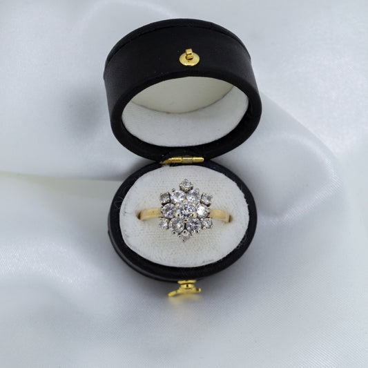 18ct Large Diamond cluster ring