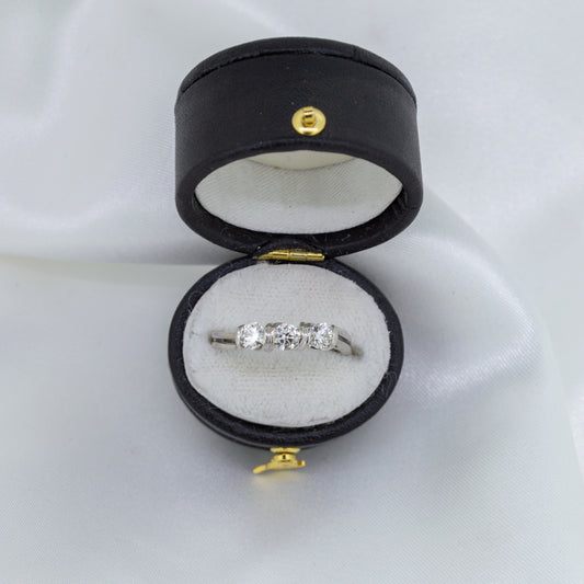 18ct White Gold 3 Stone Diamond Ring