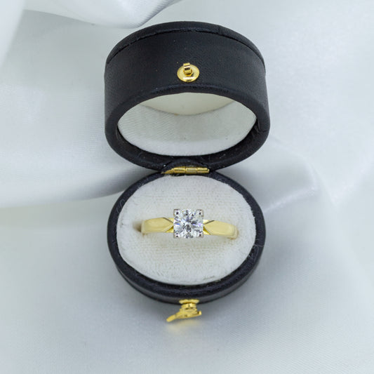 18ct Gold Three Quarter Carat Diamond Solitaire Ring