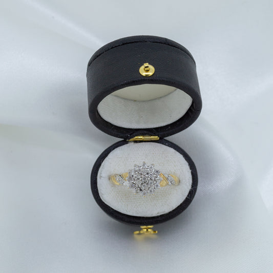 9ct Gold Diamond Cluster Ring