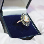 Vintage 9ct cameo ring
