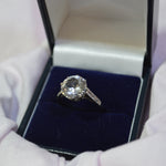 9ct Cubic Zirconia Solitaire ring