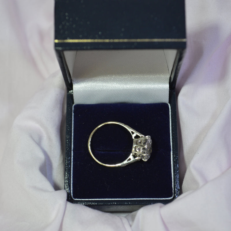 9ct Cubic Zirconia Solitaire ring