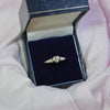9ct heart ring with diamond